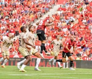 Pablo Maffeo faz o gol da vitória do Mallorca sobre o Almeria