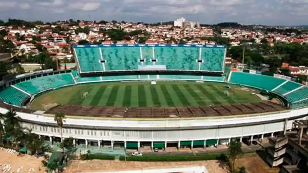 Palco de grandes títulos do Guarani, o Brinco de Ouro está na lista de estádios mais tradicionais da Série B do Brasileirão de 2024. Foto: Reprodução Web